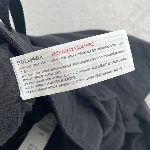 NWT Abercrombie & Fitch XS Black Cotton Viscose Lounge Sleep Shorts Mens, Womens - Picture 7 of 11